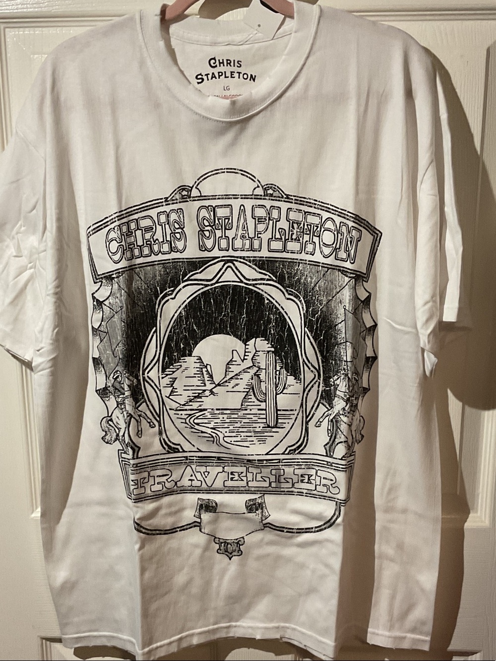 Chris Stapleton White Graphic 'Traveler' Tee